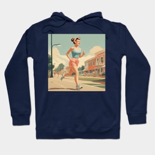 Street Jogging Vintage Style Pin Up Pace Hoodie